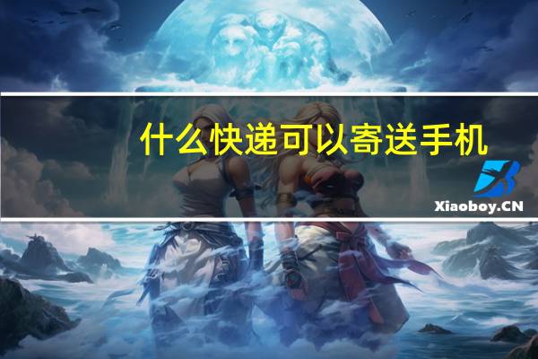 什么快递可以寄送手机