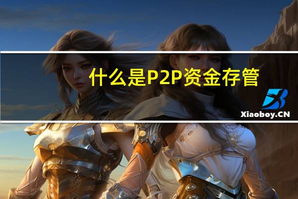 什么是P2P资金存管