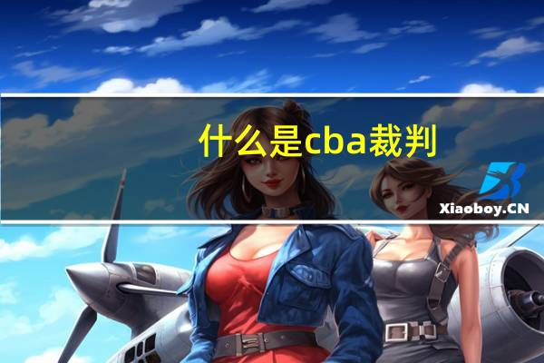 什么是cba裁判