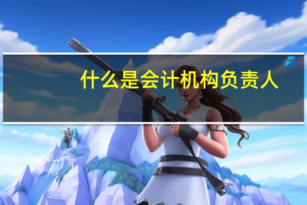 什么是会计机构负责人