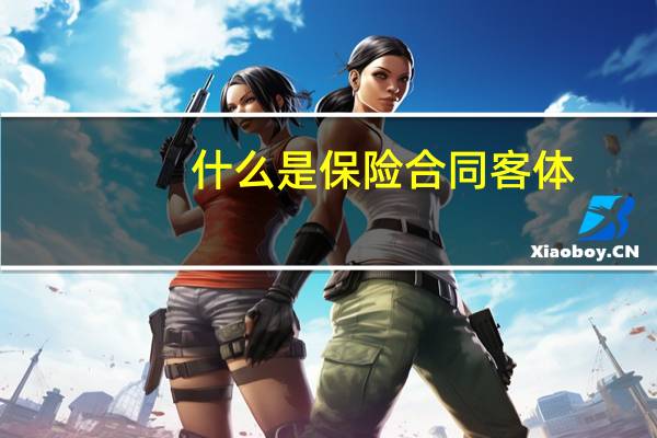 什么是保险合同客体
