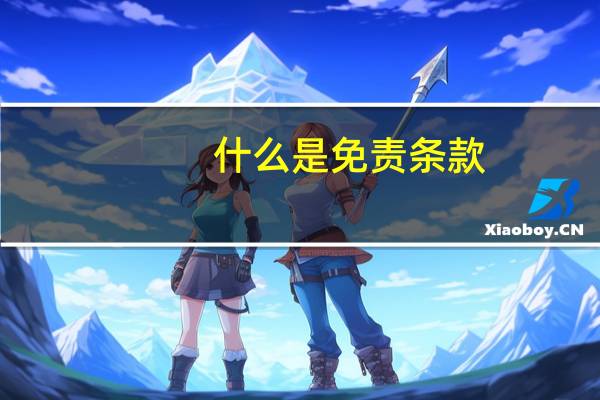 什么是免责条款