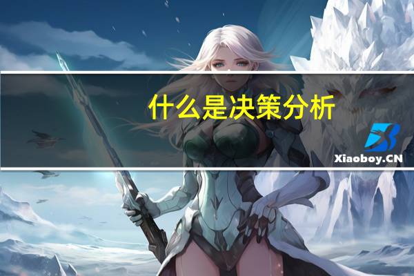 什么是决策分析