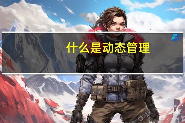 什么是动态管理