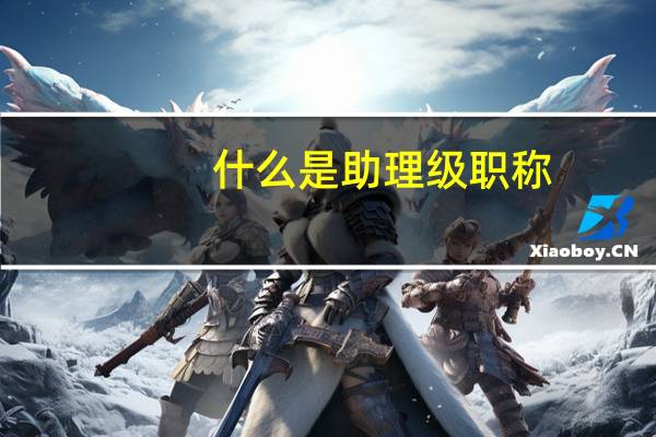 什么是助理级职称