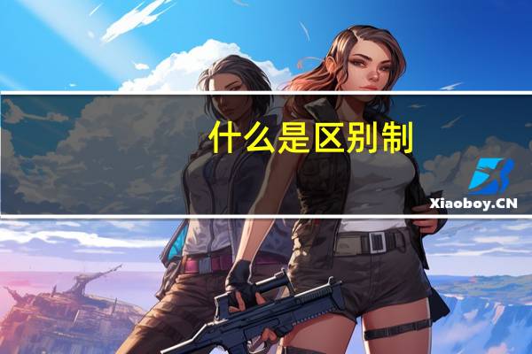 什么是区别制
