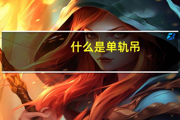 什么是单轨吊