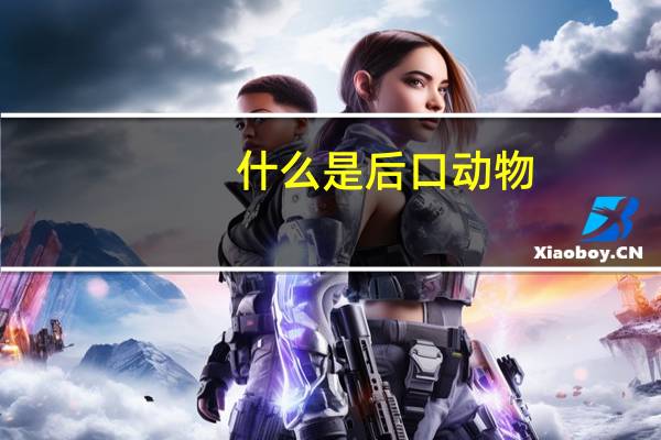 什么是后口动物