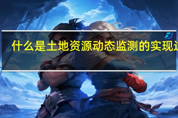 什么是土地资源动态监测的实现过程
