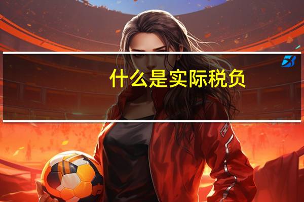 什么是实际税负