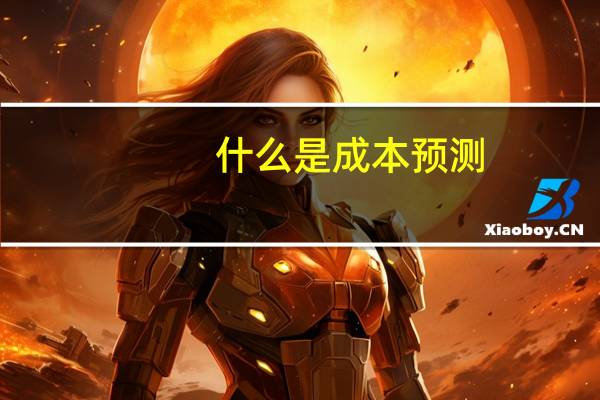 什么是成本预测