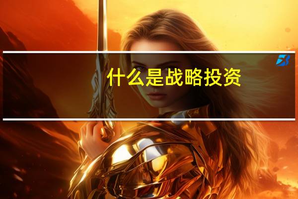 什么是战略投资