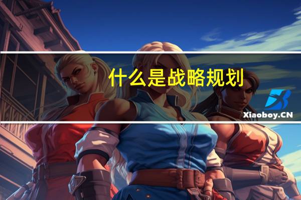 什么是战略规划