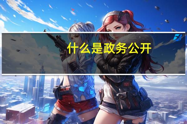 什么是政务公开