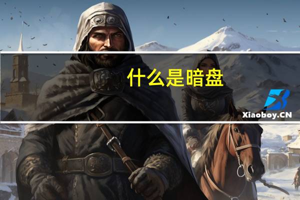什么是暗盘