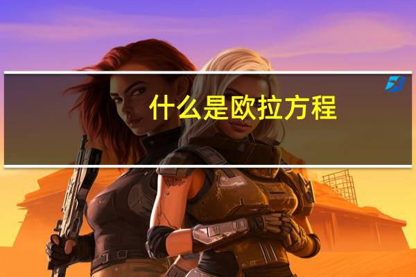 什么是欧拉方程