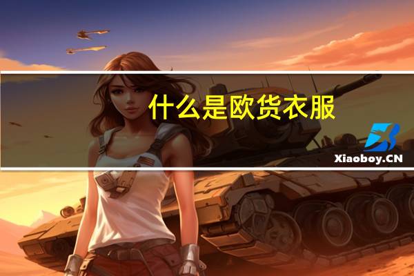 什么是欧货衣服
