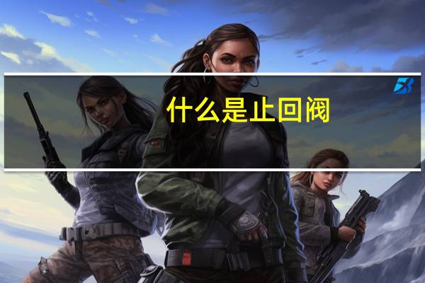 什么是止回阀