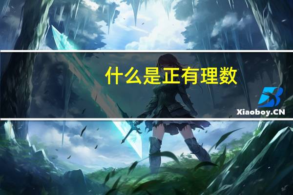 什么是正有理数