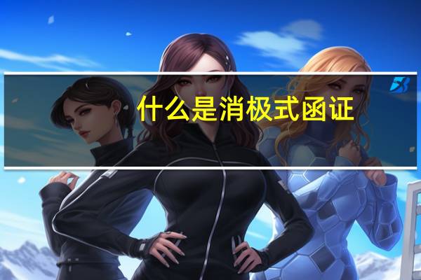 什么是消极式函证