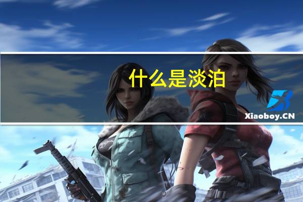 什么是淡泊