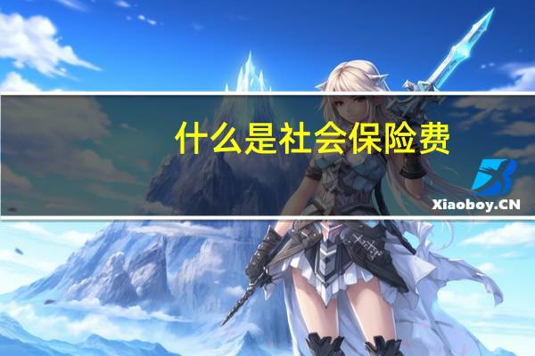 什么是社会保险费