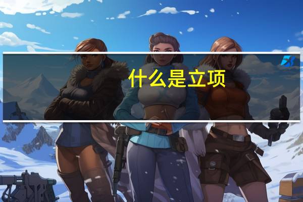 什么是立项