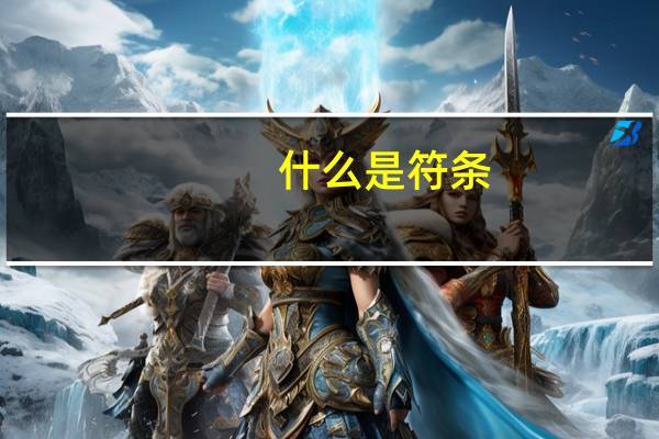 什么是符条