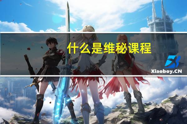 什么是维秘课程