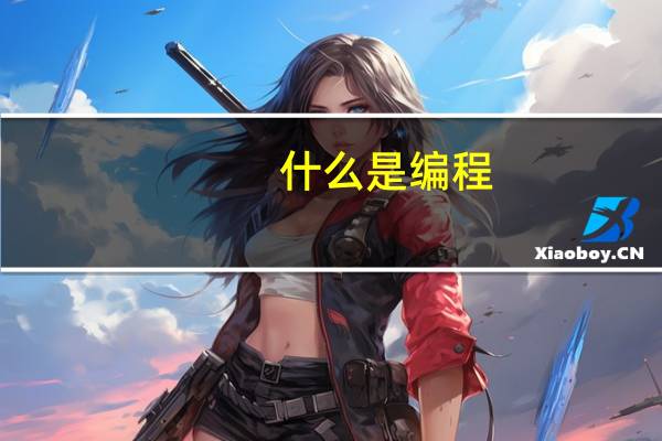 什么是编程，是什么意思