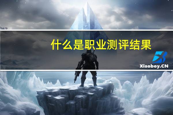 什么是职业测评结果