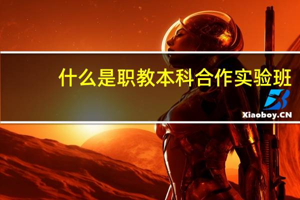 什么是职教本科合作实验班