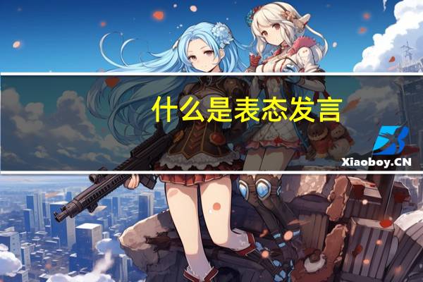 什么是表态发言