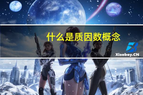 什么是质因数概念