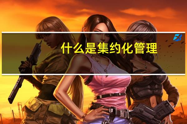 什么是集约化管理