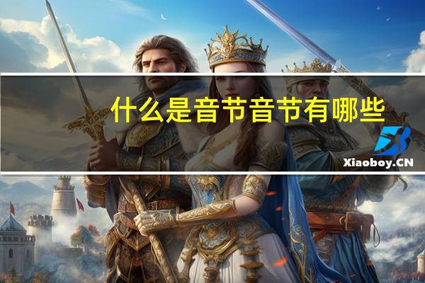 什么是音节音节有哪些