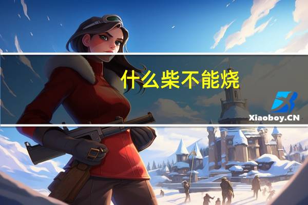 什么柴不能烧