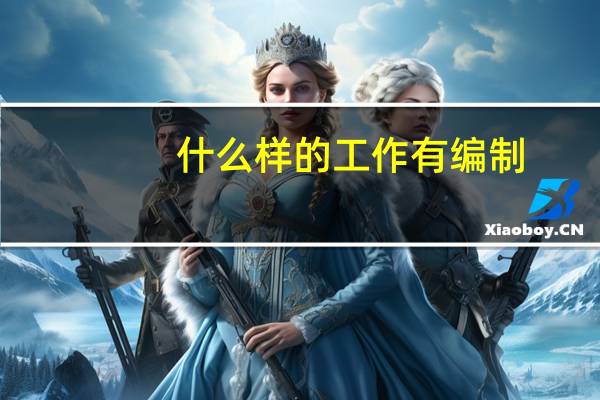 什么样的工作有编制