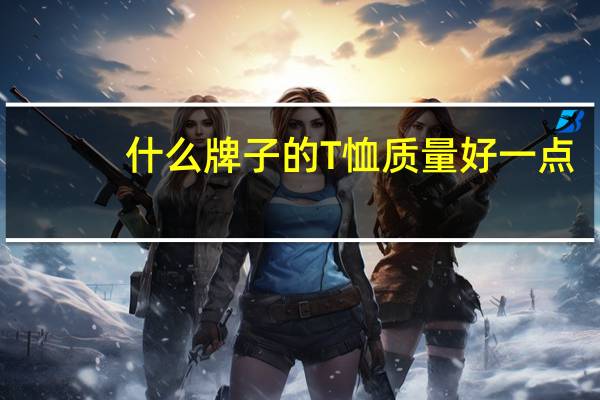 什么牌子的T恤质量好一点