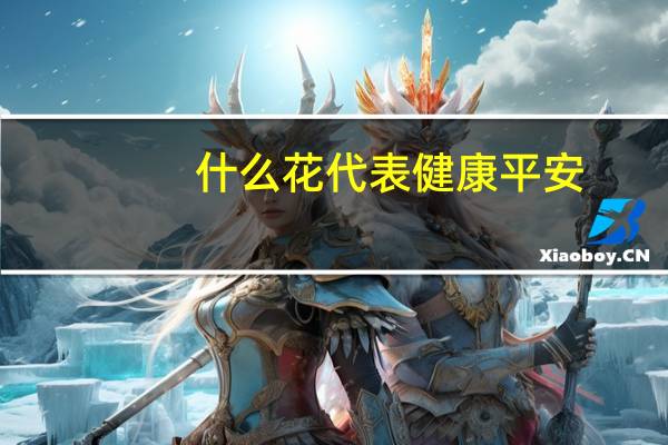 什么花代表健康平安