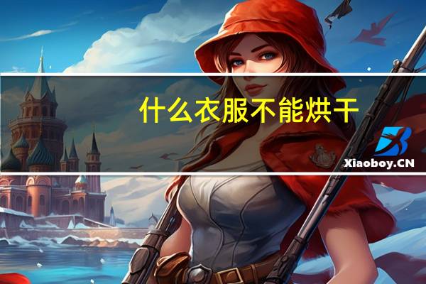 什么衣服不能烘干