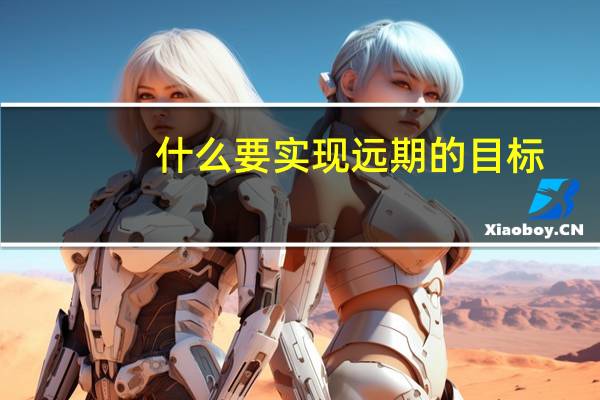 什么要实现远期的目标