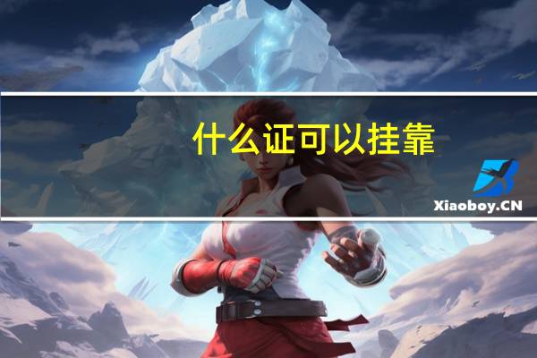 什么证可以挂靠