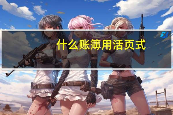 什么账簿用活页式