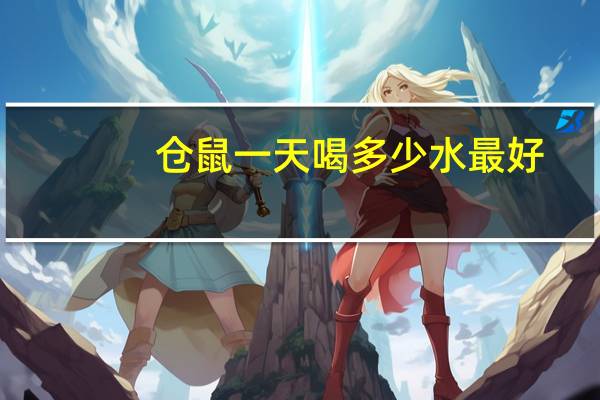 仓鼠一天喝多少水最好