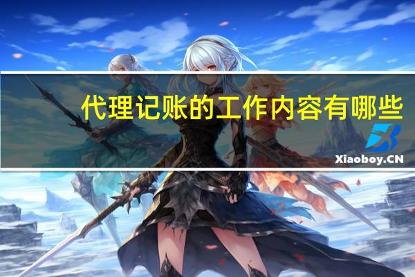 代理记账的工作内容有哪些?
