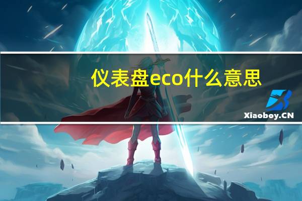 仪表盘eco什么意思