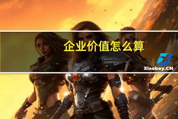 企业价值怎么算