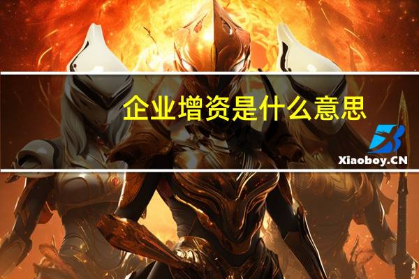 企业增资是什么意思