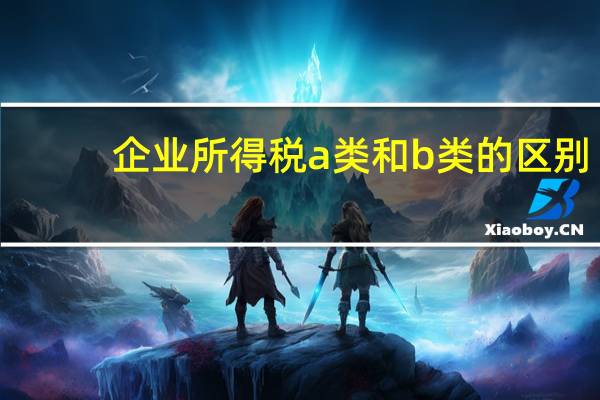 企业所得税a类和b类的区别